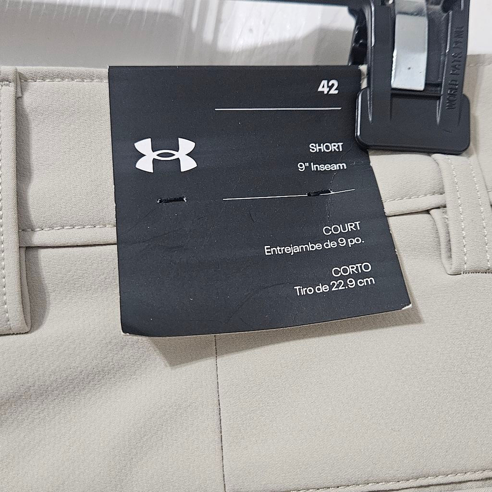 Men's Under Armour Tech Taper Shorts Size 42 Beige - Picture 6 of 8